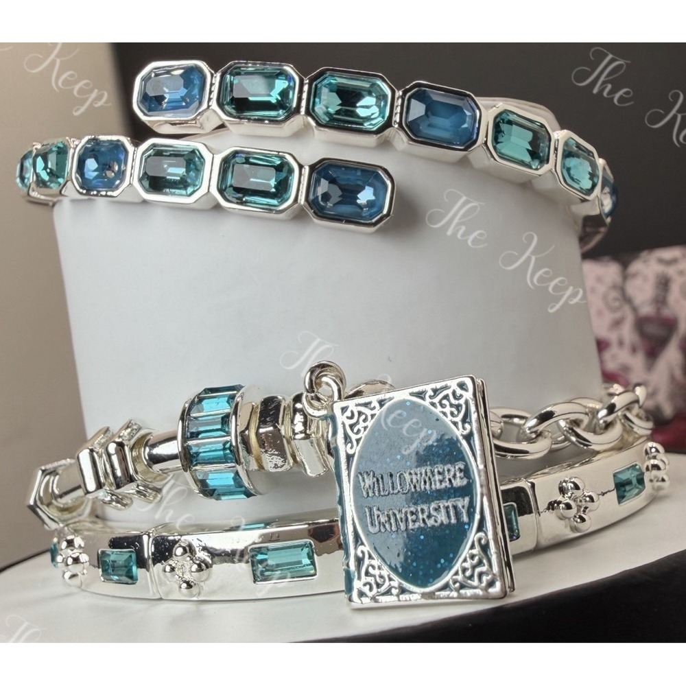 Bomb Party Halloween 26 Stack University Jewels Book Charm ST39635 Silver Blue
